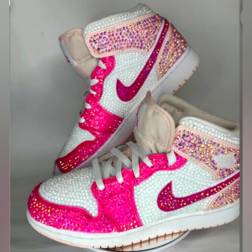 SWAROVSKI AF1 RETRO JORDANS CUSTOM